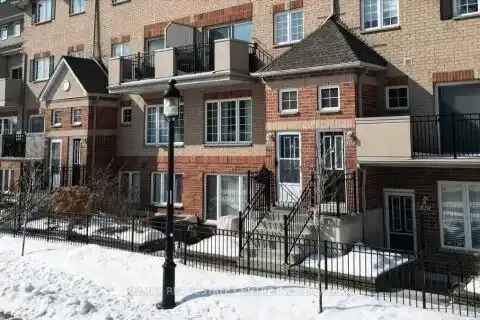 Urban residential development and townhomes near the Pickering Town Centre.