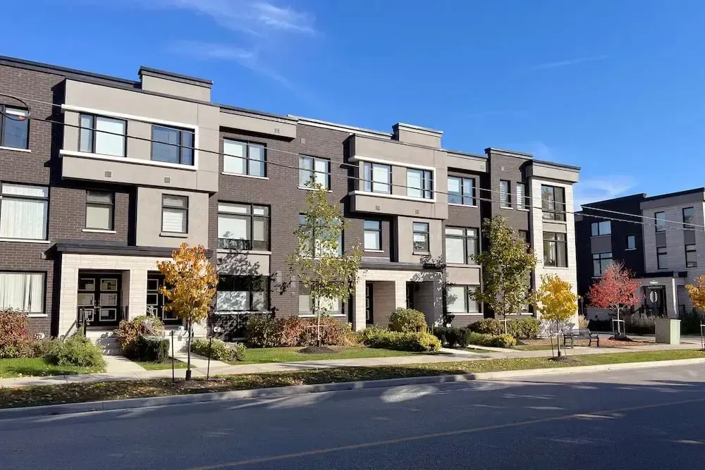 Modern three-story townhouses located in the Bay Ridges waterfront community.