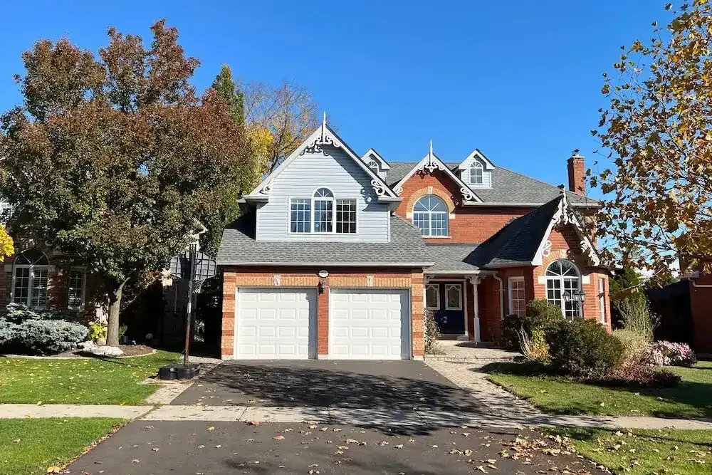 Large detached executive home with professional landscaping in Highbush, Pickering.