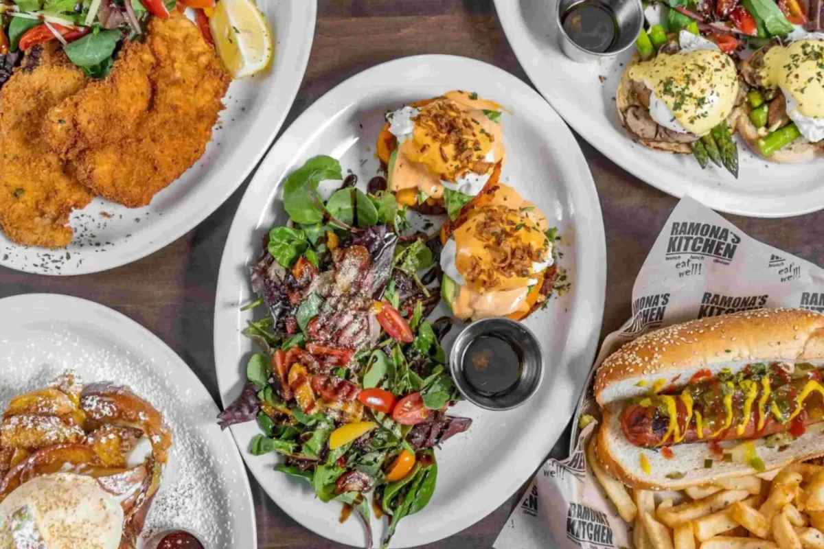 A variety of breakfast and brunch dishes served at Ramona's Kitchen.