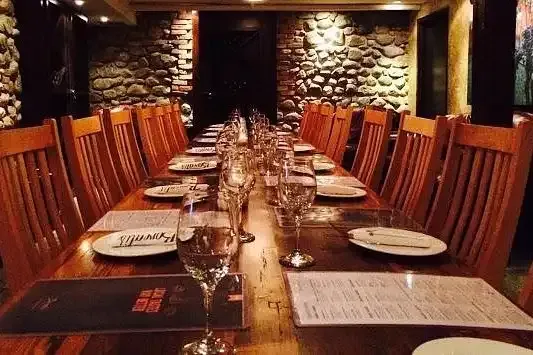 Upscale dining room interior representing the diverse culinary and restaurant scene in Kitchener.