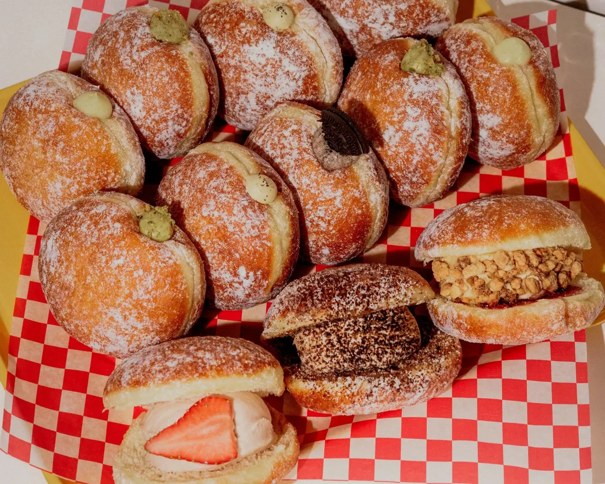 A delicious assortment of fresh, gourmet donuts from Greedy Donut in Calgary.