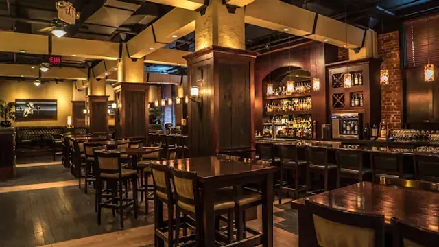 Classic, upscale steakhouse interior of Vintage Chophouse and Tavern in Calgary.