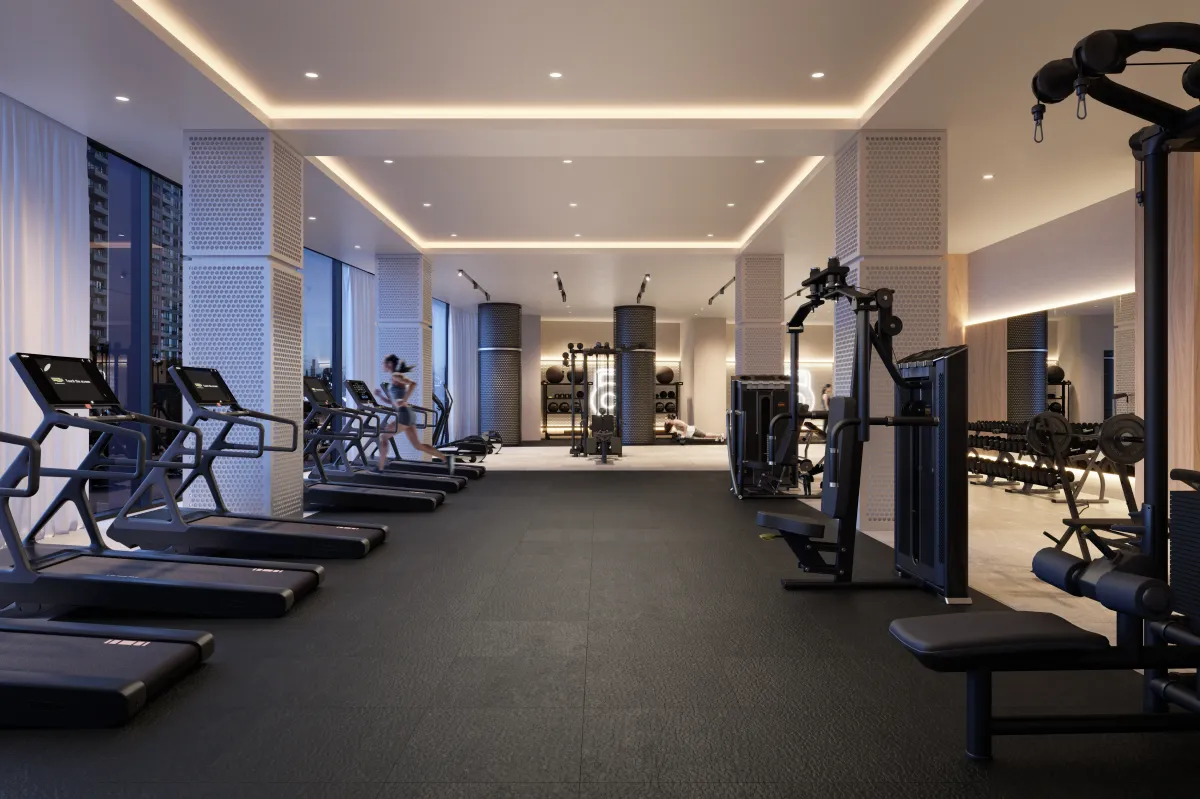 State-of-the-art fitness and wellness centre on the 5th floor of Kipling Station Condos.