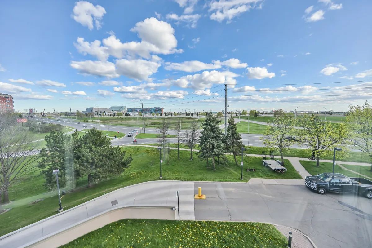 View outside the building at 600 Rexdale Blvd