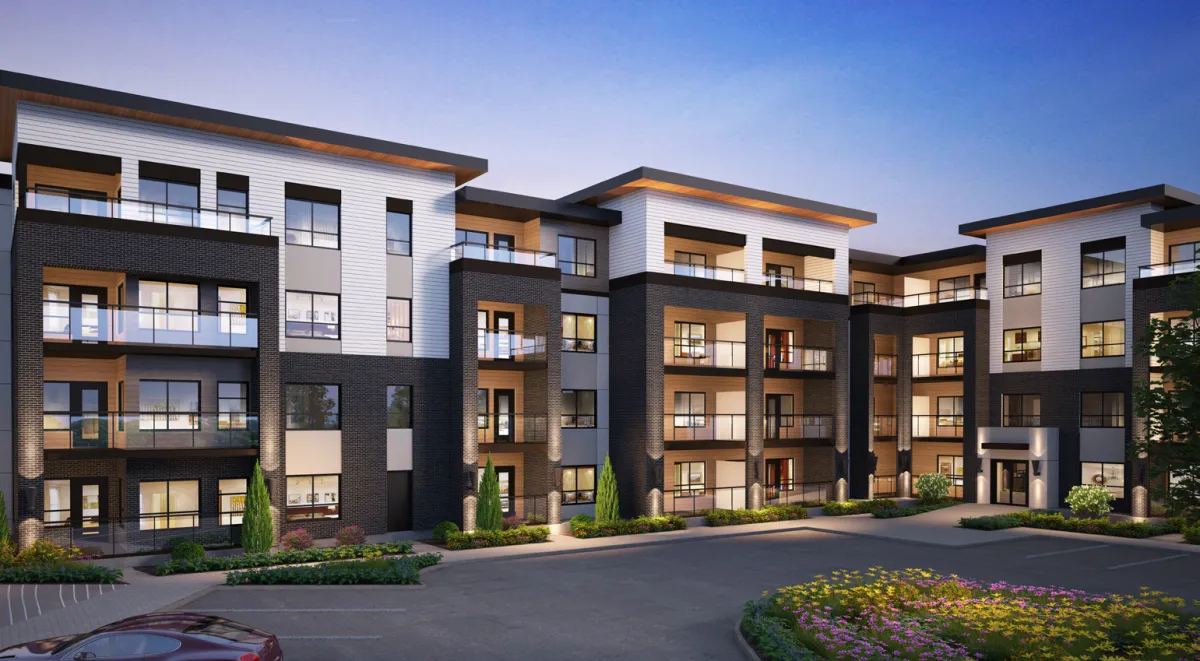 80 Greenbriar Place NW, 16West Condos exterior rendered building in Greenwich NW Calgary by Cove Properties