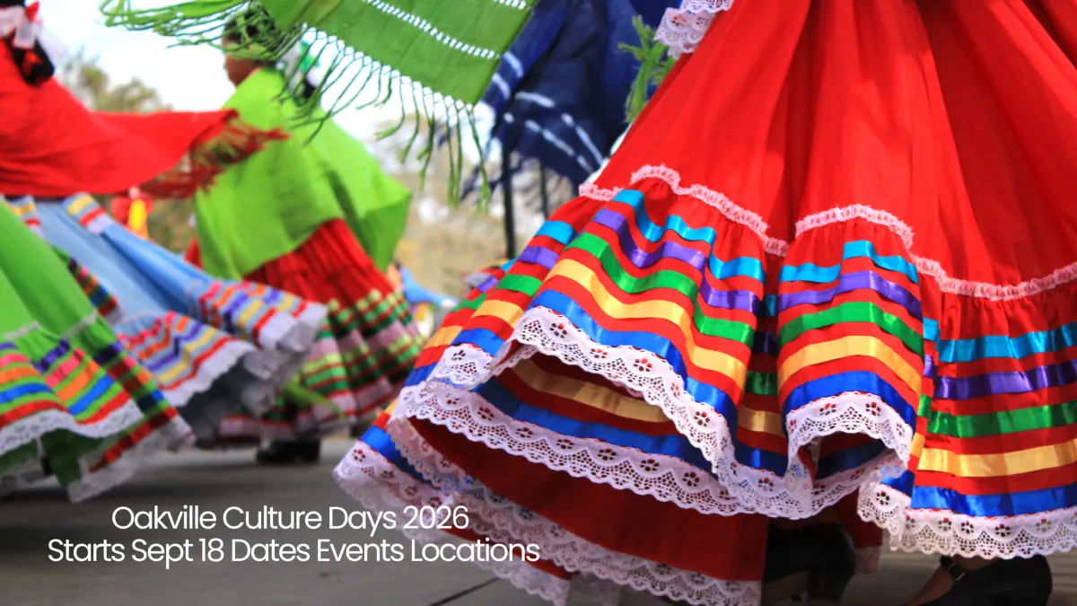 Oakville Culture Days 2026 Starts Sept 18 Dates Events Locations