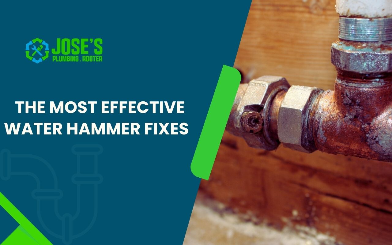 What are the most effective water hammer fixes in Palo Alto for a quieter home?