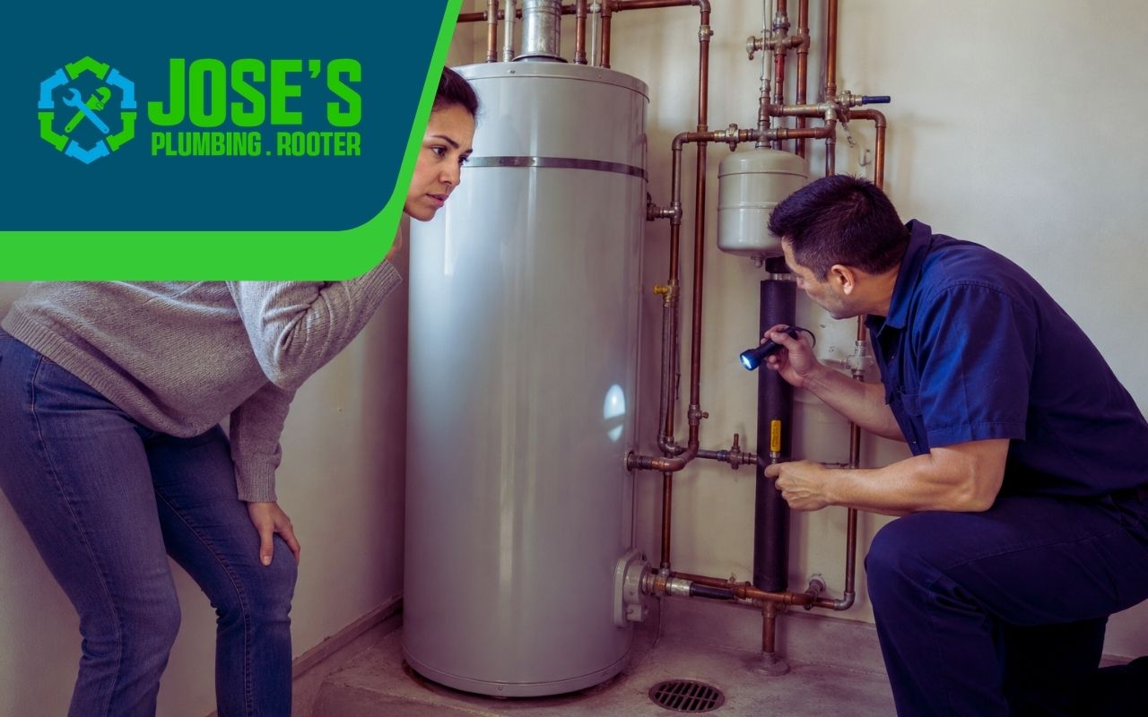 plumber checking water heater making noise in Sunnyvale
