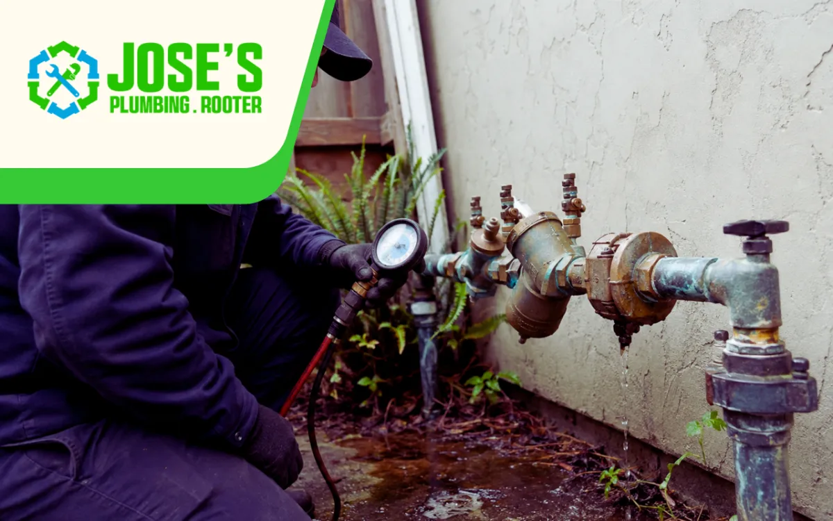 Backflow preventer issues in Palo Alto during a residential valve check