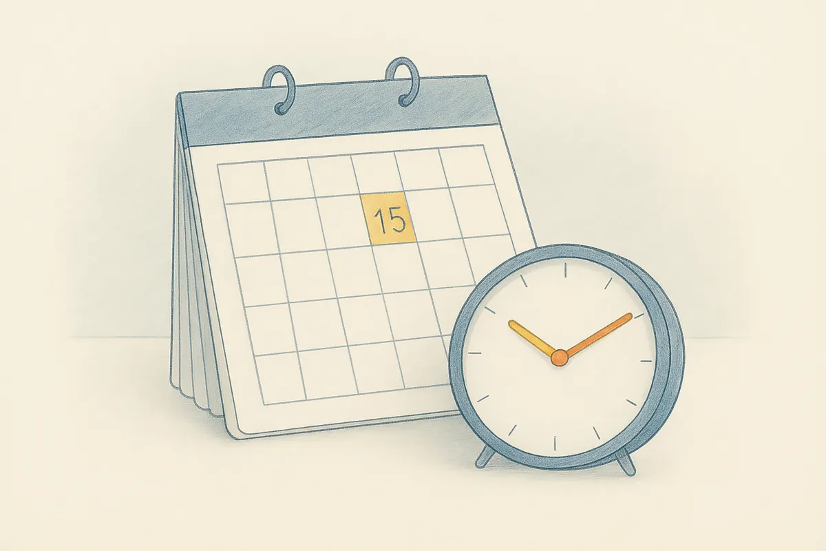 Calendar marked for legal consultation date