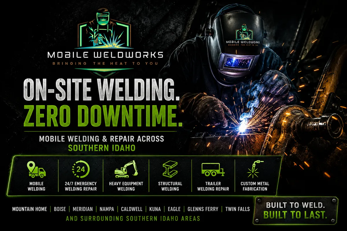 Emergency Mobile Welding Boise Idaho | Fast On-Site Welding Repair