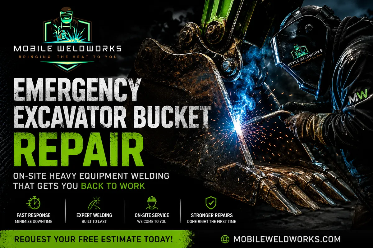 Emergency Excavator Bucket Repair in Boise, Idaho: How Mobile Welding Reduces Expensive Downtime