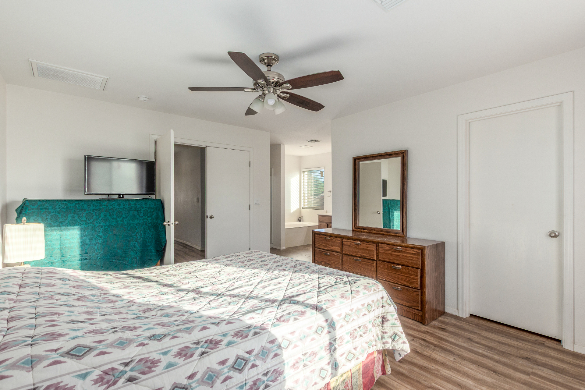 Primary bedroom at 10162 E Theorem Dr