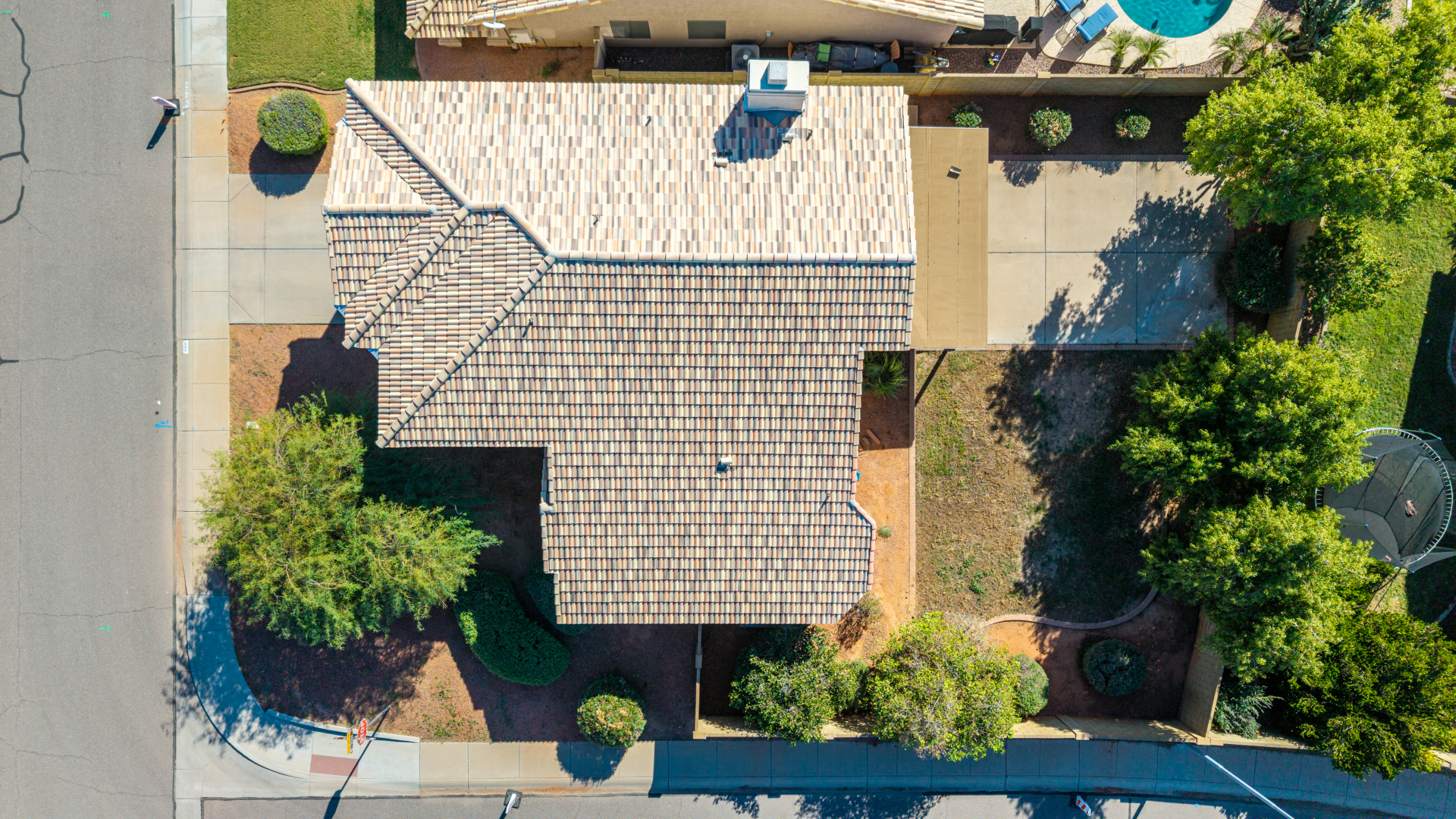 Backyard exterior of 10162 E Theorem Dr in Mesa, Arizona