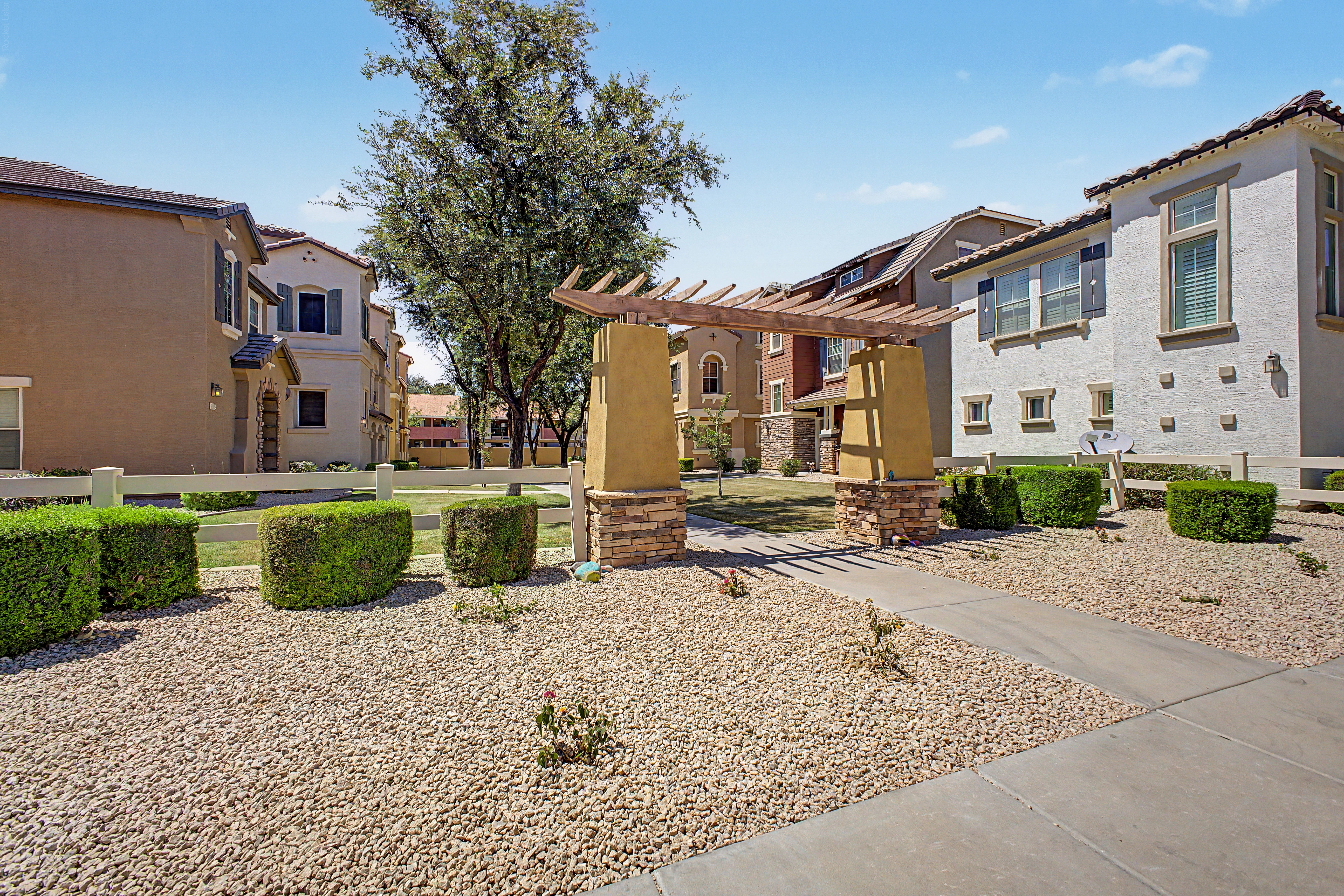 Backyard exterior of 10162 E Theorem Dr in Mesa, Arizona
