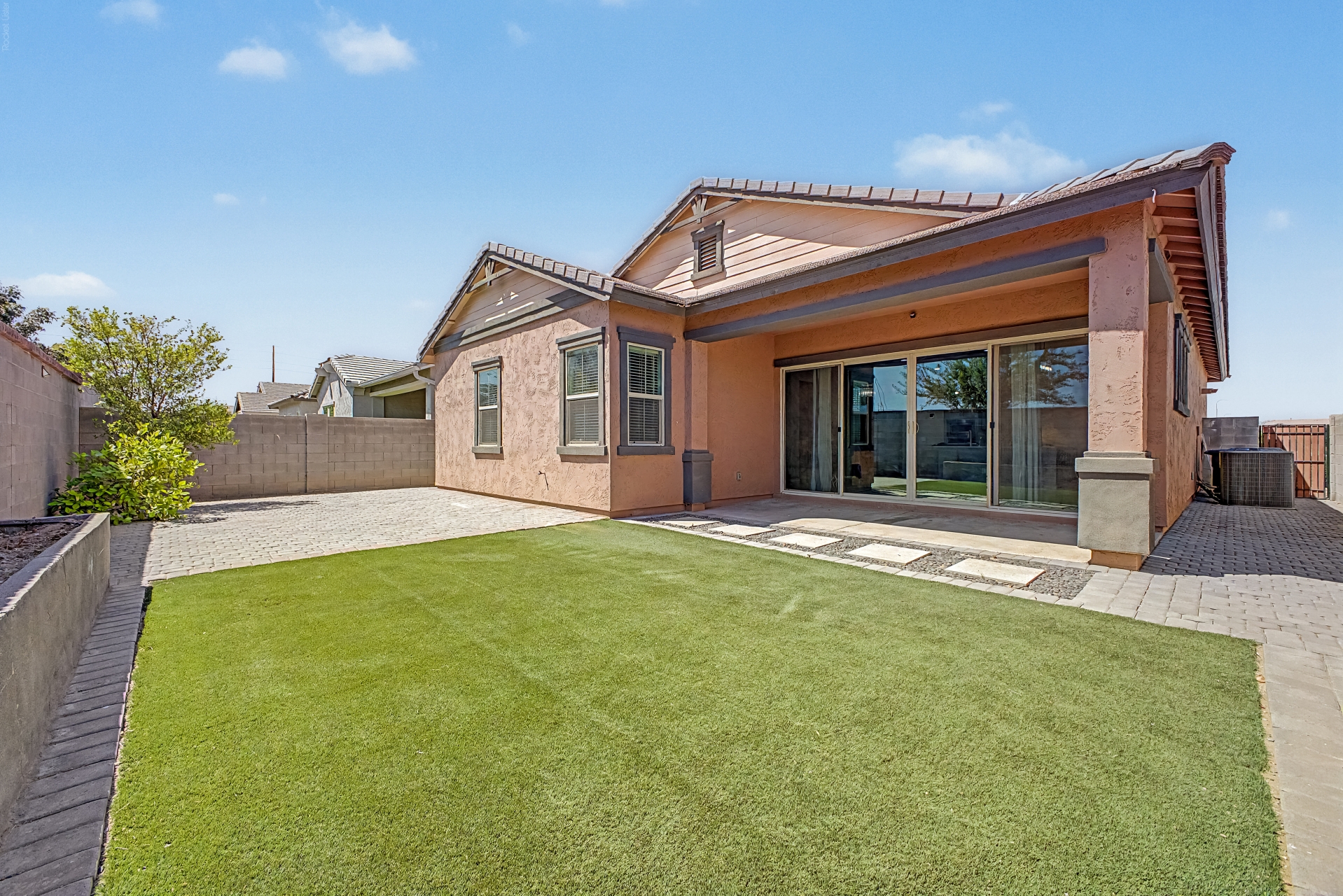 Backyard exterior of 10162 E Theorem Dr in Mesa, Arizona