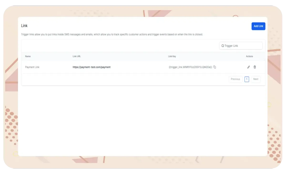 TRIGGANT CRM Triggrer Links