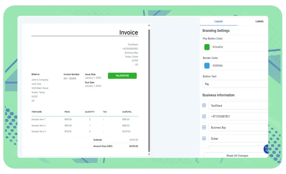 TRIGGANT CRM Invoices