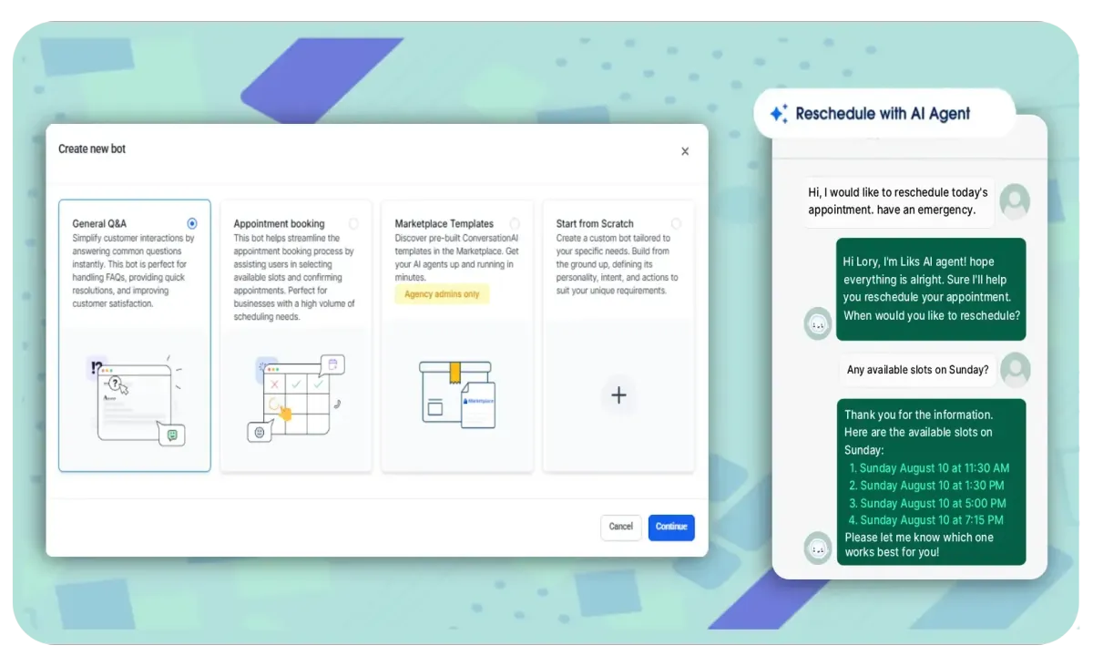 TRIGGANT AI Appointment scheduling