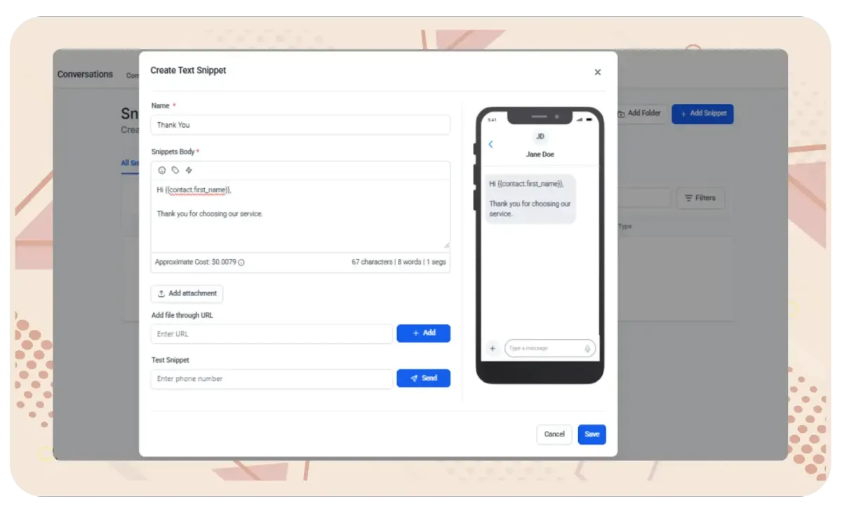 TRIGGANT CRM text snippet