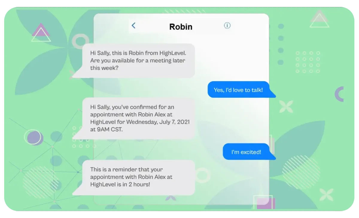 Triggant CRM appointment scheduling