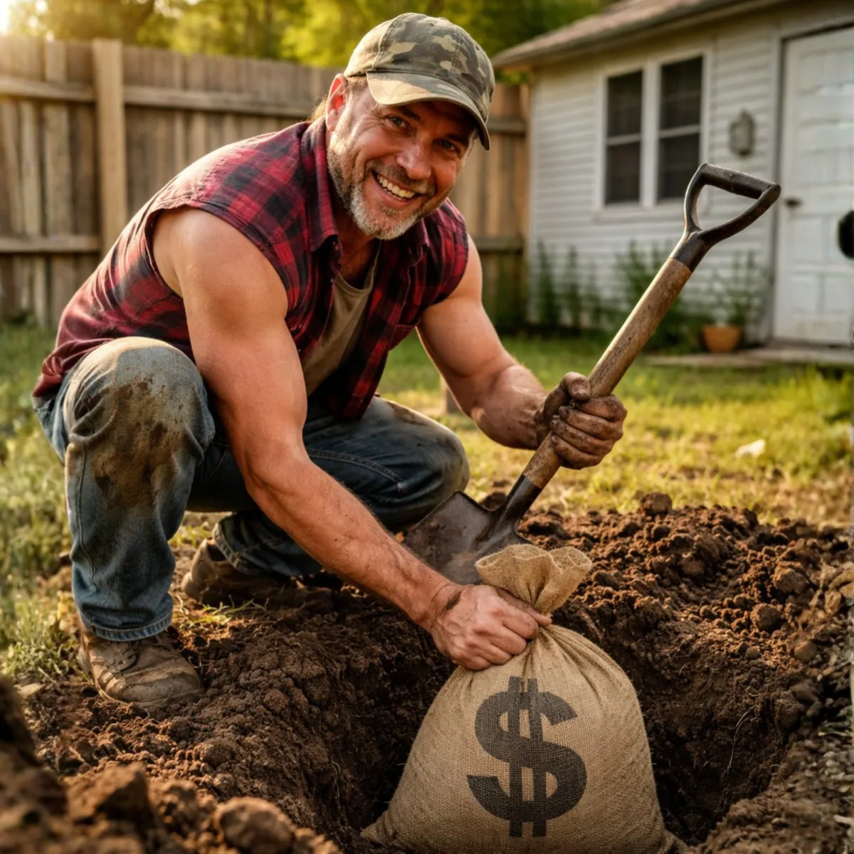 Senior reviewing benefits brochure at home