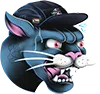 Fuzz Clture Club Small Gains Panther Logo wearing a running cap with a pride in badge on it