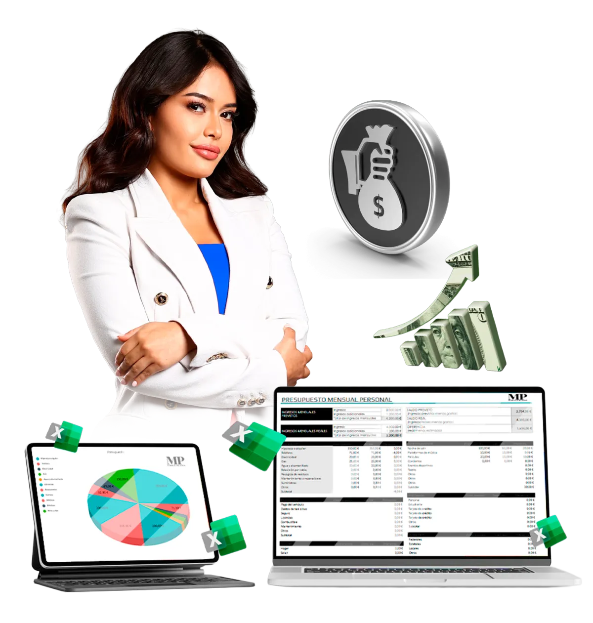 green plant on brown round coins