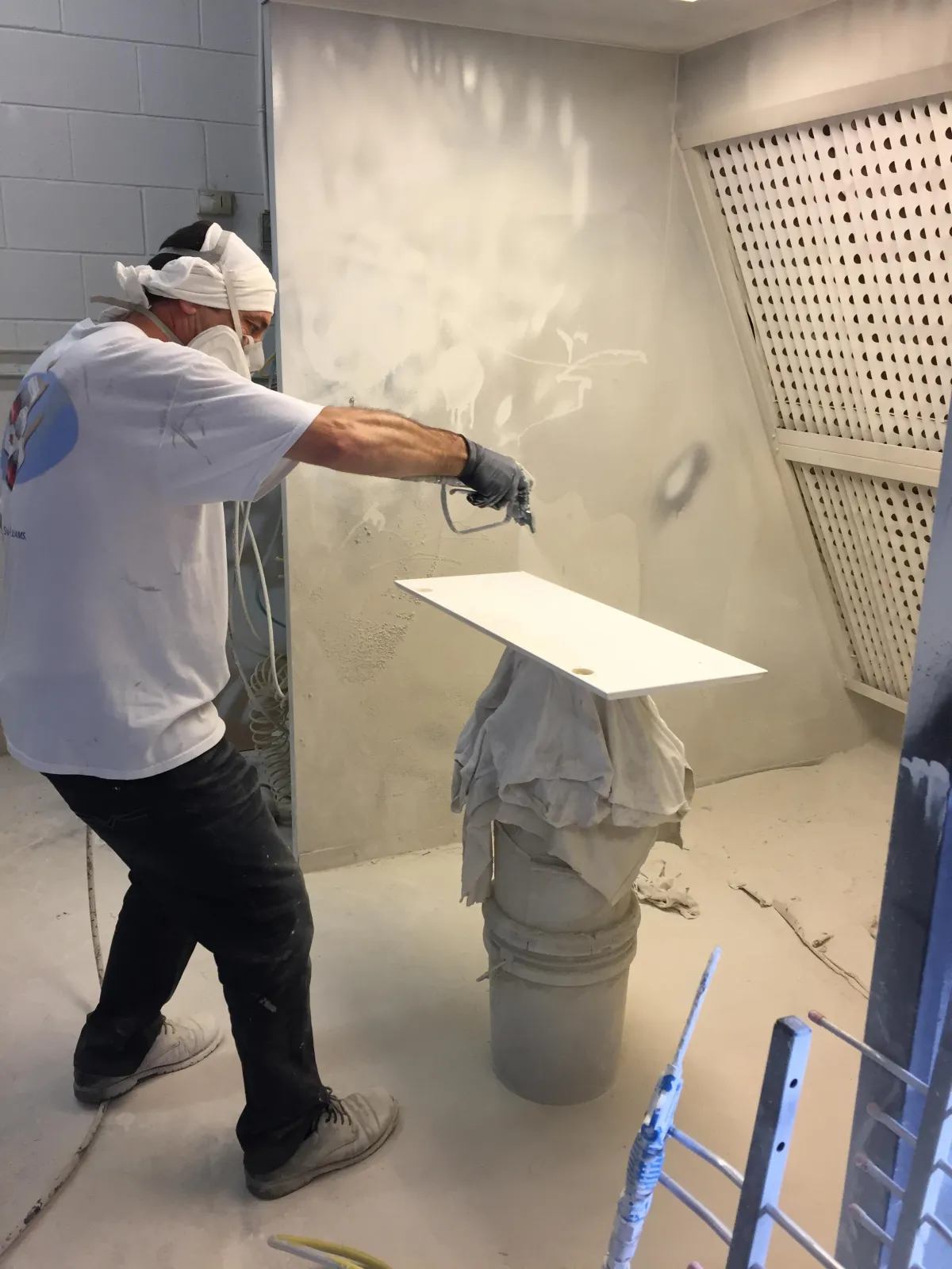 Owner refacing a kitchen cabinet for a Phoenix area home