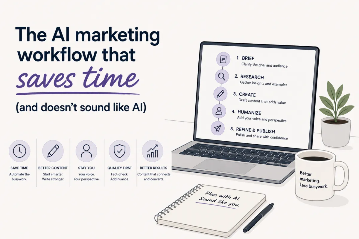 The AI marketing workflow that really saves time (and doesn't sound like AI) 