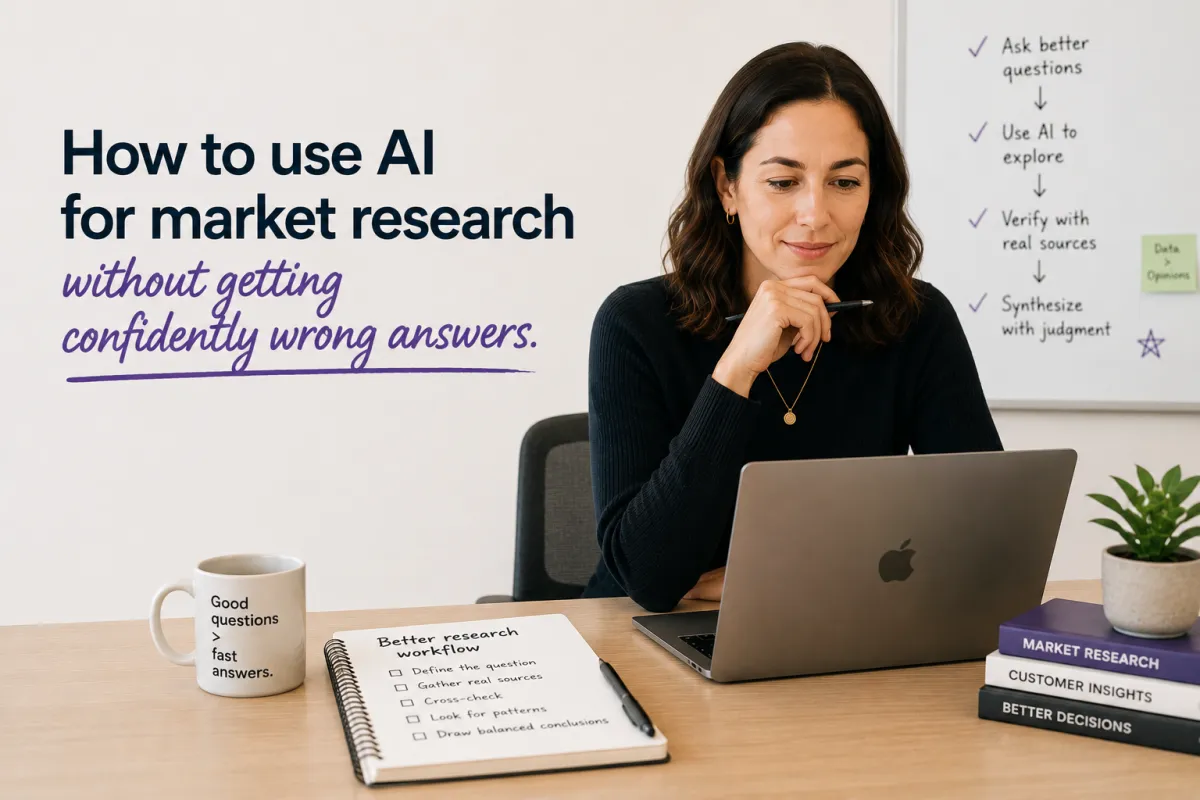 How to use AI for market research without getting confidently wrong answers