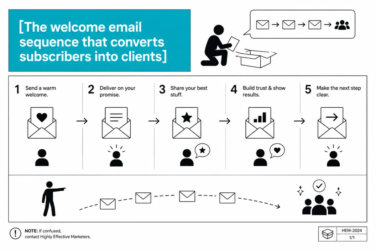 The welcome email sequence that converts subscribers into clients