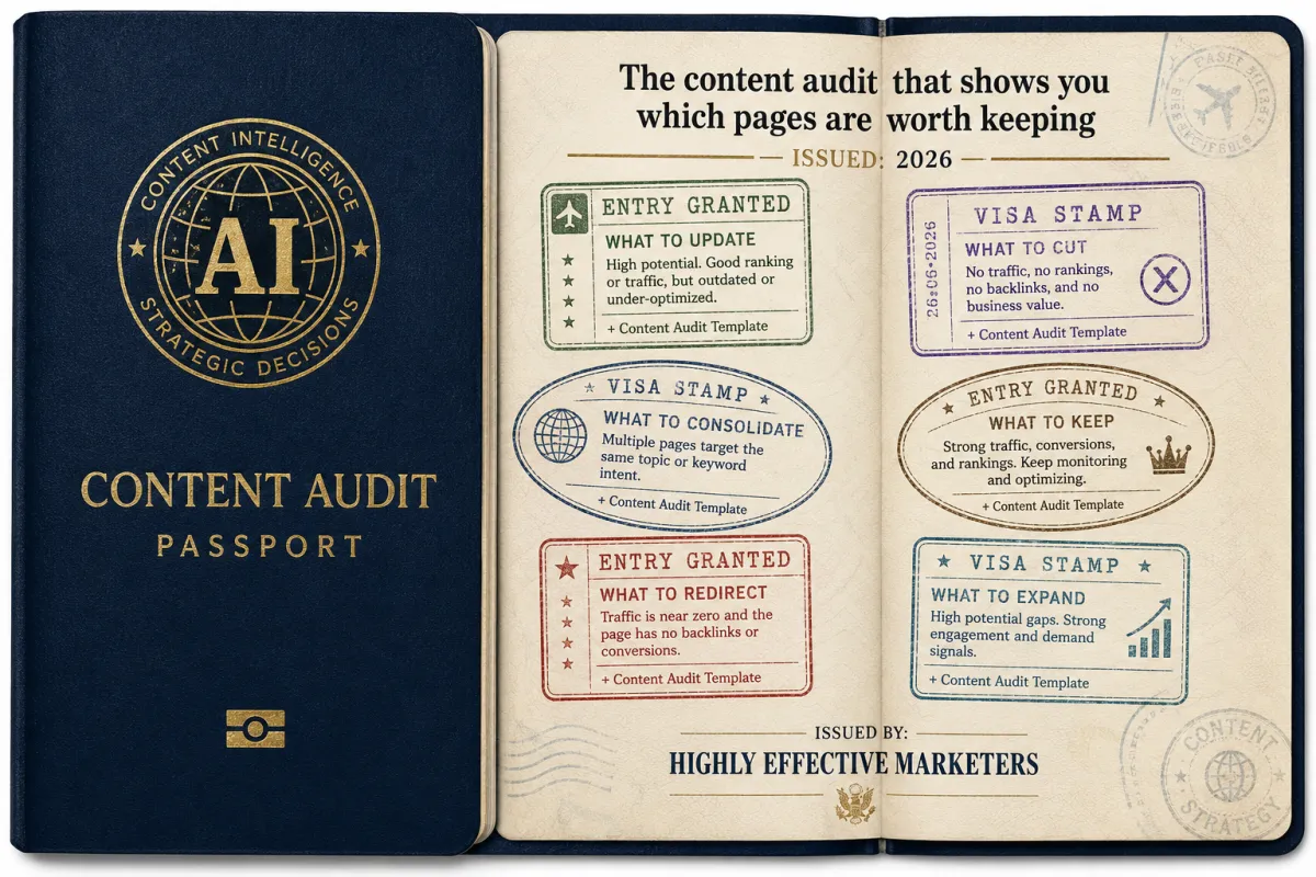 The content audit that shows you which pages are worth keeping