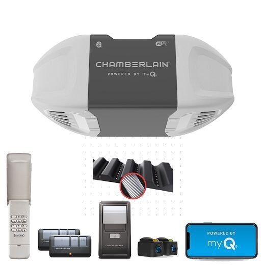Chamberlain ½ HP Belt Quiet Wi-Fi Garage Door Opener With Wireless Keypad