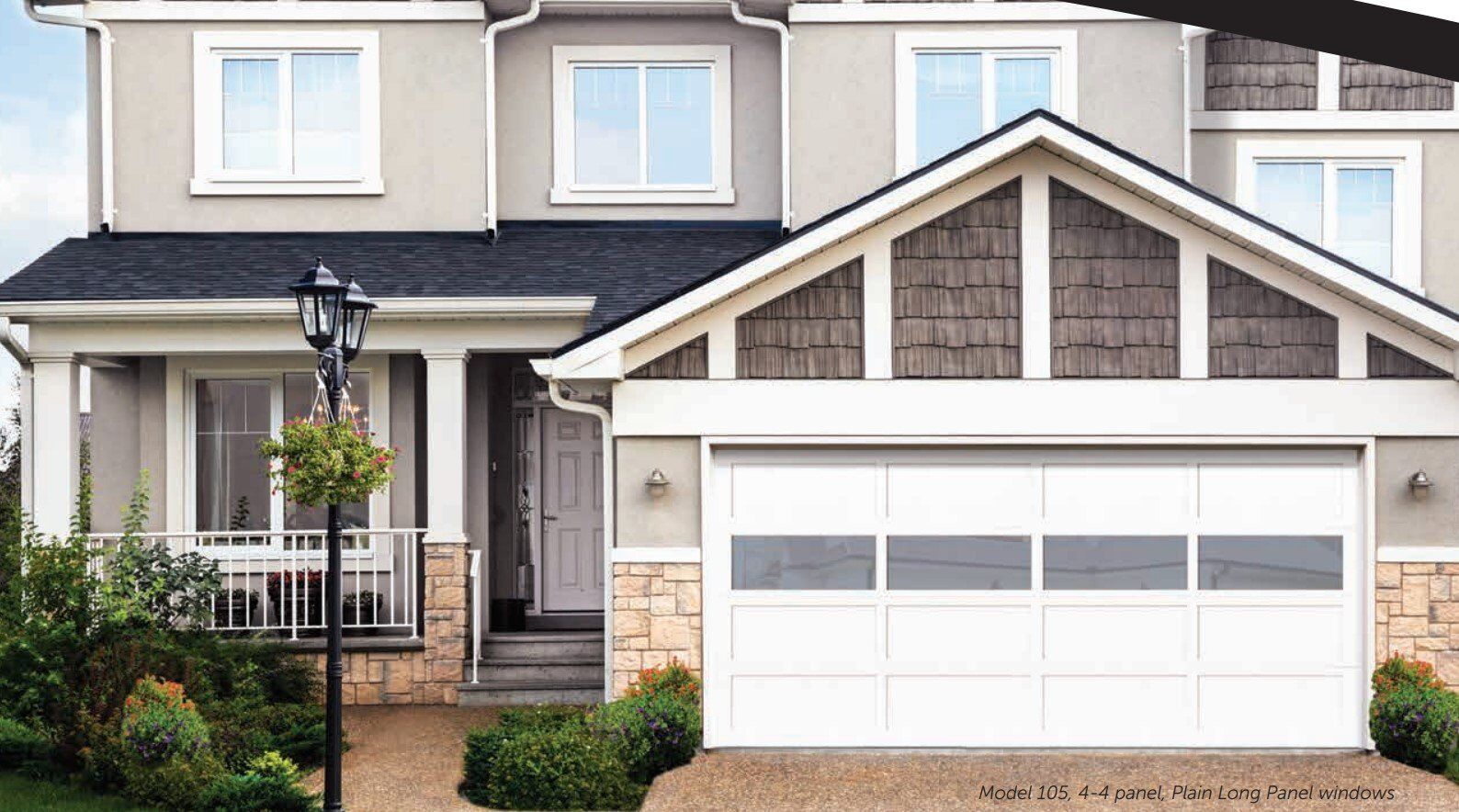colonial style wood garage doors