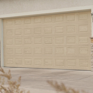 A garage door