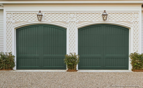 Two garage doors
