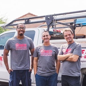 A group photo of the staff