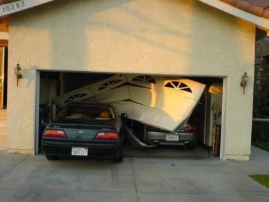 Repair After Crashing Into the Garage Door