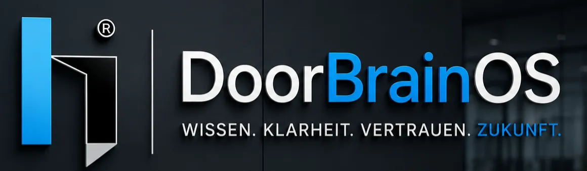 DoorBrainOS Logo – WISSEN KLARHEIT VERTRAUEN ZUKUNFT