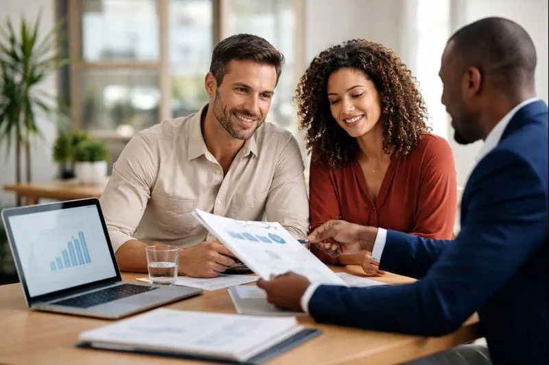 Bitcoin coin with gold bar and currency notes.