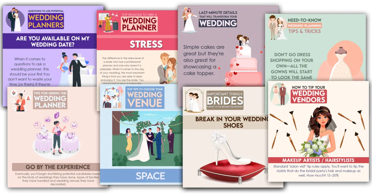 Sample Posts for Wedding Planners & Chapels