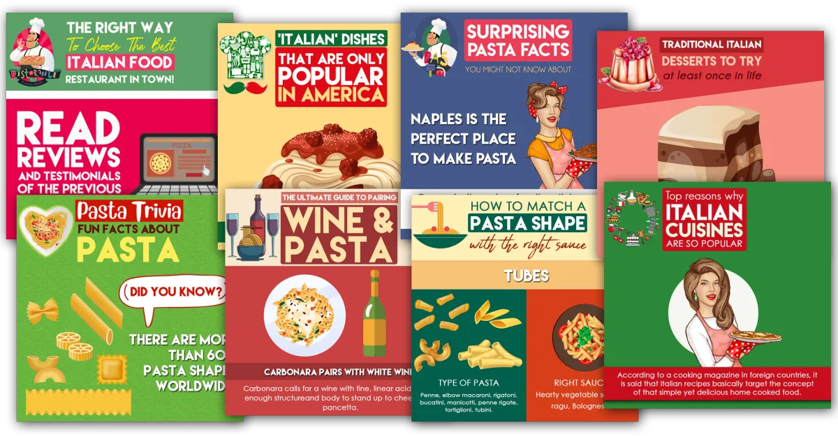 Sample Posts for Italian Restaurants