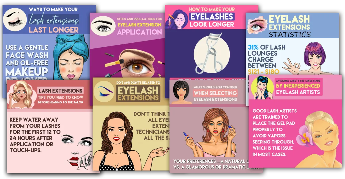Sample Posts for Eyelash Salons (Lash Lounges)
