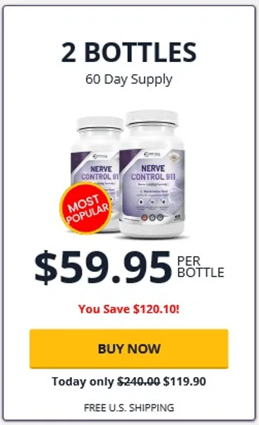 Nerve Control 911 - Buy 3 Bottles