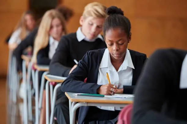 Students sitting an exam