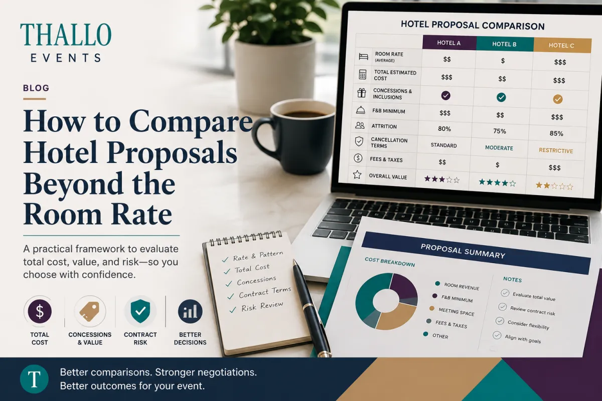 How to Compare Hotel Proposals Beyond the Room Rate