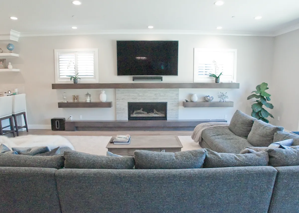 Willow Glen Custom Living room fireplace