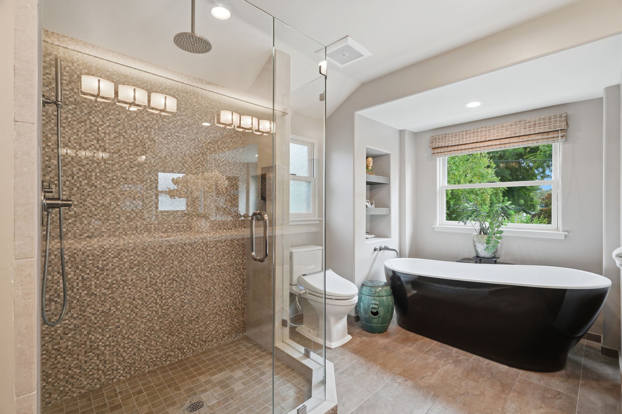 Bathroom renovation shower and tub